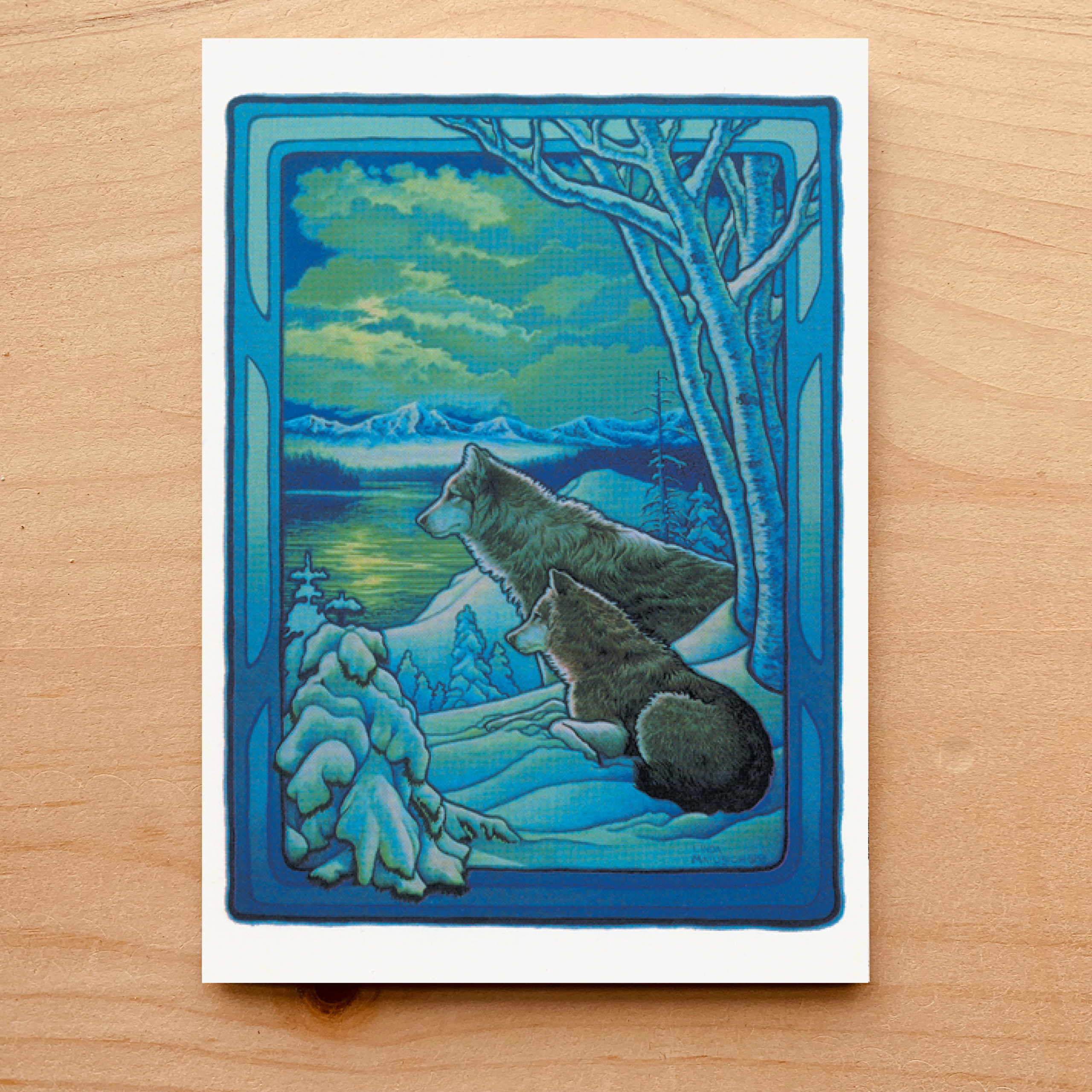 Seasons of the Wolf - Winter Notecard 11 Seasons of the Wolf – Winter Notecard